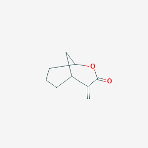 molecular formula C9H12O2 B14013666 6-Methylidene-8-oxabicyclo[3.3.1]nonan-7-one CAS No. 57428-15-6