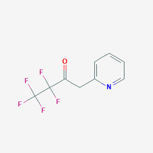 molecular formula C9H6F5NO B14013695 3,3,4,4,4-Pentafluoro-1-(pyridin-2-yl)butan-2-one CAS No. 337-29-1