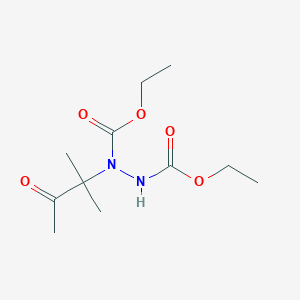 molecular formula C11H20N2O5 B14013710 Diethyl 1-(2-methyl-3-oxobutan-2-yl)hydrazine-1,2-dicarboxylate CAS No. 83597-11-9