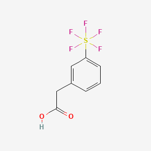 molecular formula C8H7F5O2S B1401373 3-(Pentafluorosulfur)phenylacetic acid CAS No. 1211578-68-5