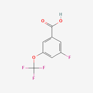 molecular formula C8H4F4O3 B1401374 3-Fluoro-5-(trifluoromethoxy)benzoic acid CAS No. 1242258-49-6