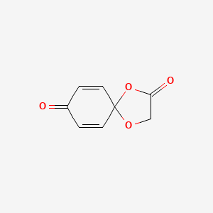 molecular formula C8H6O4 B14013759 1,4-Dioxaspiro[4.5]deca-6,9-diene-2,8-dione CAS No. 4385-47-1