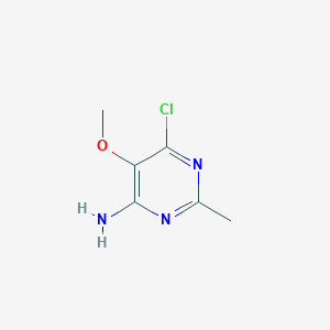 molecular formula C6H8ClN3O B14013781 6-Chloro-5-methoxy-2-methylpyrimidin-4-amine 