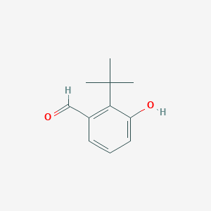 molecular formula C11H14O2 B14013876 2-Tert-butyl-3-hydroxybenzaldehyde 