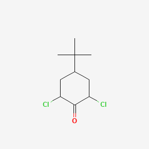 molecular formula C10H16Cl2O B14013901 Cyclohexanone, 2,6-dichloro-4-(1,1-dimethylethyl)- CAS No. 54973-68-1