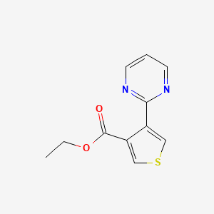 Ethyl 4-(pyrimidin-2-yl)thiophene-3-carboxylate