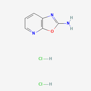 molecular formula C6H7Cl2N3O B1401392 Oxazolo[5,4-b]pyridin-2-amine dihydrochloride CAS No. 909854-99-5