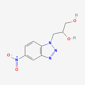 3-(5-Nitrobenzotriazol-1-yl)propane-1,2-diol