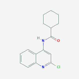 molecular formula C16H17ClN2O B14013934 N-(2-chloroquinolin-4-yl)cyclohexanecarboxamide 