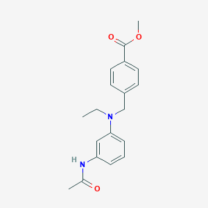 methyl 4-[(3-acetamido-N-ethylanilino)methyl]benzoate