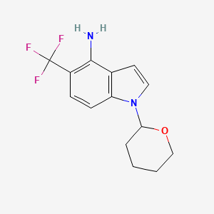 1-(Tetrahydro-2H-pyran-2-yl)-5-(trifluoromethyl)-1H-indol-4-amine