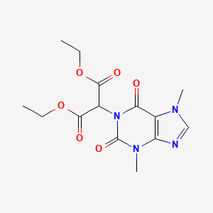 Diethyl 2-(3,7-dimethyl-2,6-dioxopurin-1-yl)propanedioate