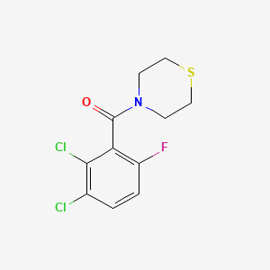 molecular formula C11H10Cl2FNOS B14014021 (2,3-Dichloro-6-fluorophenyl)(thiomorpholino)methanone 