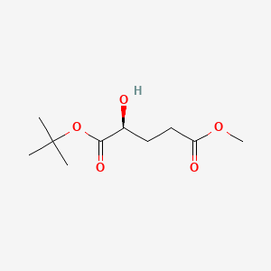 molecular formula C10H18O5 B14014043 (S)-1-Tert-butyl 5-methyl 2-hydroxypentanedioate 