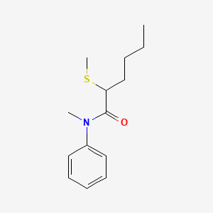 N-Methyl-2-methylsulfanyl-N-phenyl-hexanamide