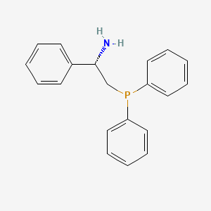 molecular formula C20H20NP B1401408 (S)-2-(Diphenylphosphino)-1-phenylethanamine CAS No. 1103533-85-2