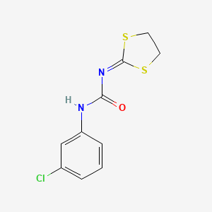 1-(3-Chlorophenyl)-3-(1,3-dithiolan-2-ylidene)urea