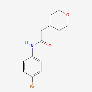 molecular formula C13H16BrNO2 B1401412 N-(4-bromophenyl)-2-(tetrahydro-2H-pyran-4-yl)acetamide CAS No. 355372-81-5