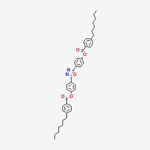 (1,3,4-Oxadiazole-2,5-diyl)bis(4,1-phenylene) bis(4-heptylbenzoate)