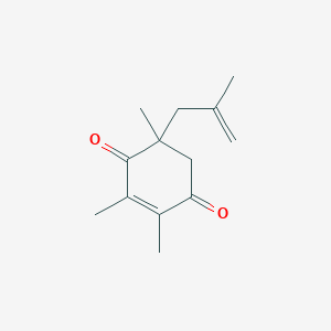 2,3,5-Trimethyl-5-(2-methylprop-2-enyl)cyclohex-2-ene-1,4-dione