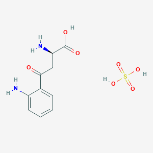 molecular formula C10H14N2O7S B1401425 (R)-2-Amino-4-(2-aminophenyl)-4-oxobutanoic acid sulfuric acid (1:1) CAS No. 19185-26-3