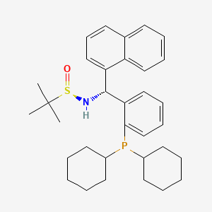 [S(R)]-N-[(R)-[2-(Dicyclohexylphosphino)phenyl]-1-naphthalenylmethyl]-2-methyl-2-propanesulfinamide