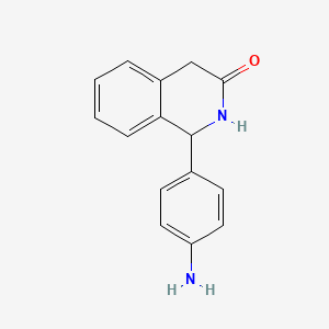 3(2H)-Isoquinolinone, 1-(4-aminophenyl)-1,4-dihydro-