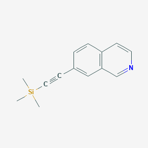 molecular formula C14H15NSi B1401429 7-((Trimethylsilyl)ethynyl)isoquinoline CAS No. 1197193-97-7