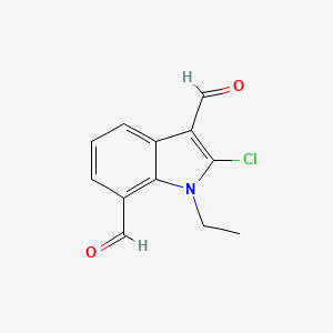 2-Chloro-1-ethyl-1H-indole-3,7-dicarbaldehyde