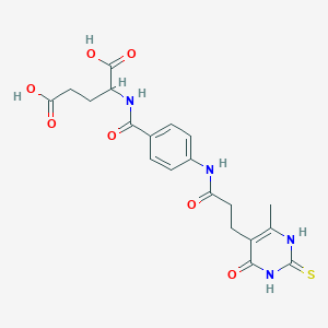 2-[[4-[3-(6-methyl-4-oxo-2-sulfanylidene-1H-pyrimidin-5-yl)propanoylamino]benzoyl]amino]pentanedioic acid