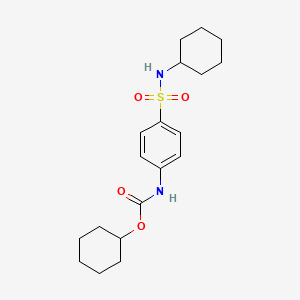 cyclohexyl N-[4-(cyclohexylsulfamoyl)phenyl]carbamate