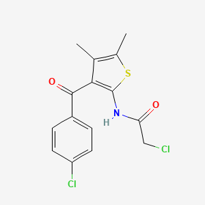 N1-[3-(4-chlorobenzoyl)-4,5-dimethyl-2-thienyl]-2-chloroacetamide