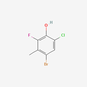 4-Bromo-6-chloro-2-fluoro-3-methylphenol