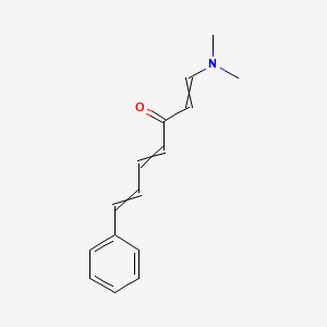 molecular formula C15H17NO B14014364 1-(dimethylamino)-7-phenylhepta-1,4,6-trien-3-one 