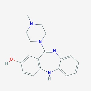 molecular formula C18H20N4O B140144 11-(4-Methyl-piperazin-1-yl)-5H-dibenzo[b,e][1,4]diazepin-2-ol CAS No. 156632-07-4