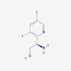 molecular formula C7H8F2N2O B1401440 (R)-2-氨基-2-(3,5-二氟吡啶-2-基)乙醇 CAS No. 1213009-73-4