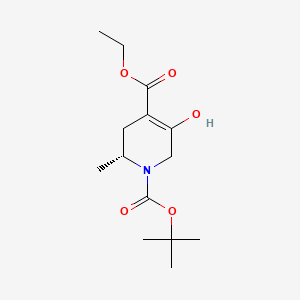 1-(tert-Butyl) 4-ethyl (R)-5-hydroxy-2-methyl-3,6-dihydropyridine-1,4(2H)-dicarboxylate