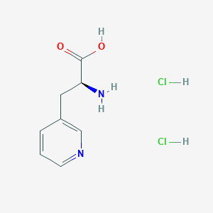 molecular formula C8H12Cl2N2O2 B1401446 (S)-2-氨基-3-(吡啶-3-基)丙酸二盐酸盐 CAS No. 93960-20-4