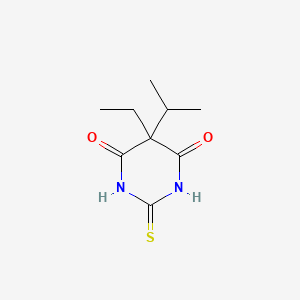 molecular formula C9H14N2O2S B14014492 Barbituric acid, 5-ethyl-5-isopropyl-2-thio- CAS No. 39847-06-8