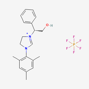 (R)-1-(2-hydroxy-1-phenylethyl)-3-mesityl-4,5-dihydro-1H-imidazol-3-ium hexafluorophosphate(V)