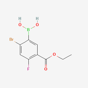 (2-Bromo-5-(ethoxycarbonyl)-4-fluorophenyl)boronic acid