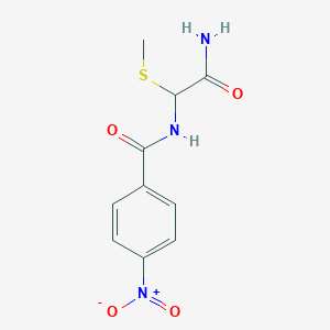 N-(2-amino-1-methylsulfanyl-2-oxoethyl)-4-nitrobenzamide