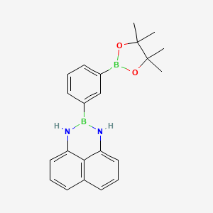 B1401459 3-[3-(Tetramethyl-1,3,2-dioxaborolan-2-yl)phenyl]-2,4-diaza-3-boratricyclo[7.3.1.0^{5,13}]trideca-1(13),5,7,9,11-pentaene CAS No. 950511-17-8