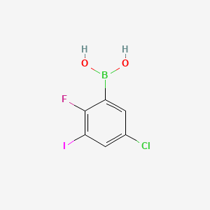 (5-Chloro-2-fluoro-3-iodophenyl)boronic acid