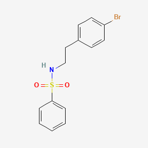 molecular formula C14H14BrNO2S B1401464 N-[2-(4-溴苯基)乙基]苯磺酰胺 CAS No. 105938-45-2