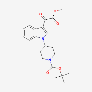 4-(3-Methoxyoxalyl-indol-1-yl)-piperidine-1-carboxylic acid t-butyl ester