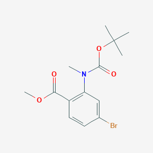 Methyl 4-bromo-2-((tert-butoxycarbonyl)(methyl)amino)benzoate