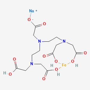 molecular formula C14H22FeN3NaO10 B1401466 Sodium hydrogen ferric dtpa CAS No. 12389-75-2