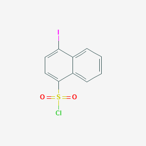 molecular formula C10H6ClIO2S B14014663 4-Iodonaphthalene-1-sulfonyl chloride CAS No. 36316-84-4