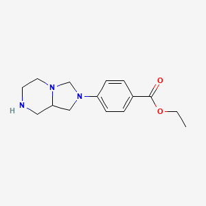 Ethyl 4-(hexahydroimidazo[1,5-a]pyrazin-2(3h)-yl)benzoate